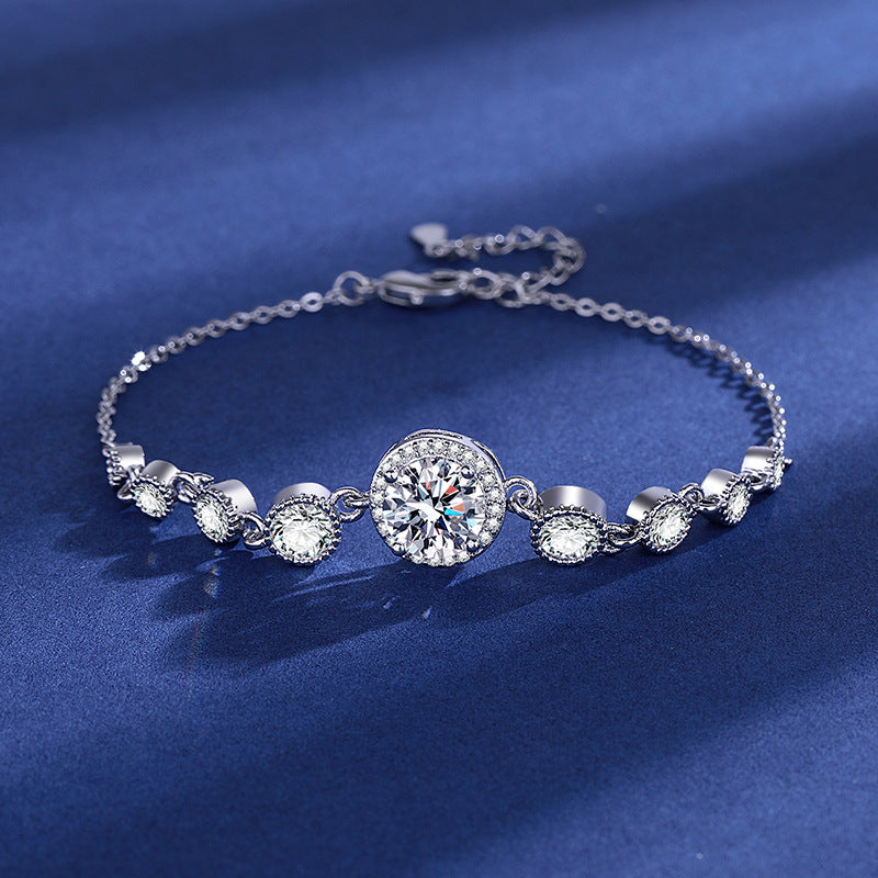 Bracciale Halo Moissanite - Gemma