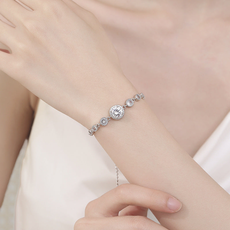 Bracciale Halo Moissanite - Gemma