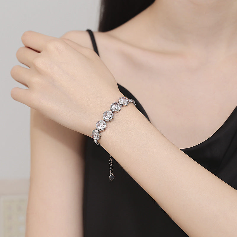 Bracciale Halo Moissanite - Ultimate