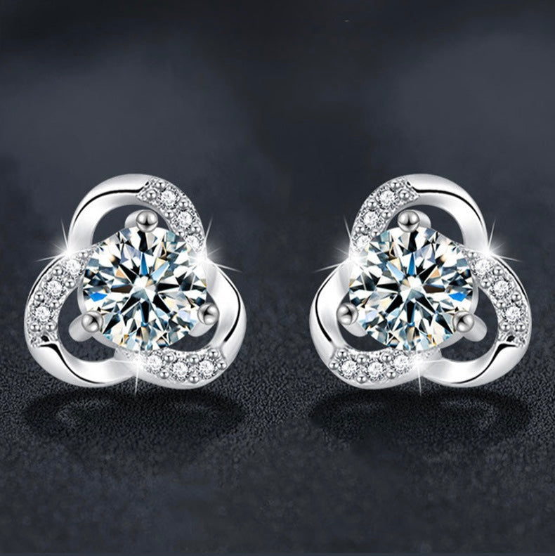 Orecchini Clover Moissanite - Puro
