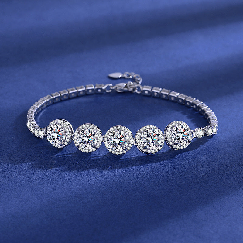 Bracciale Halo Moissanite - Ultimate