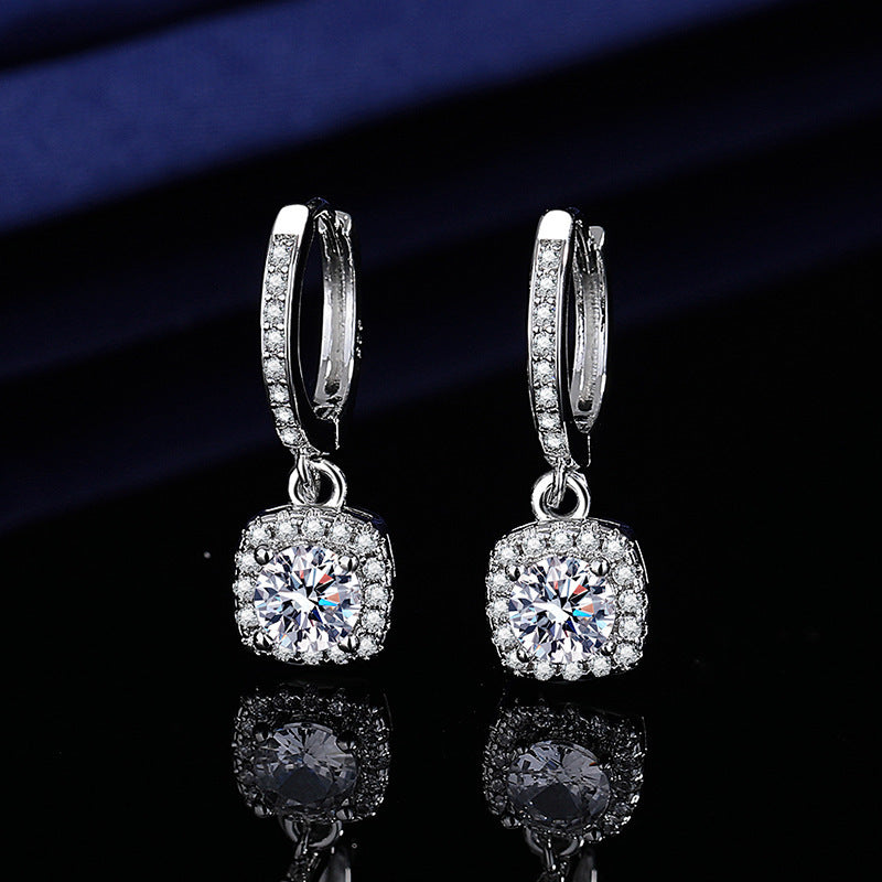 Orecchini Cadenza Moissanite - Huggie