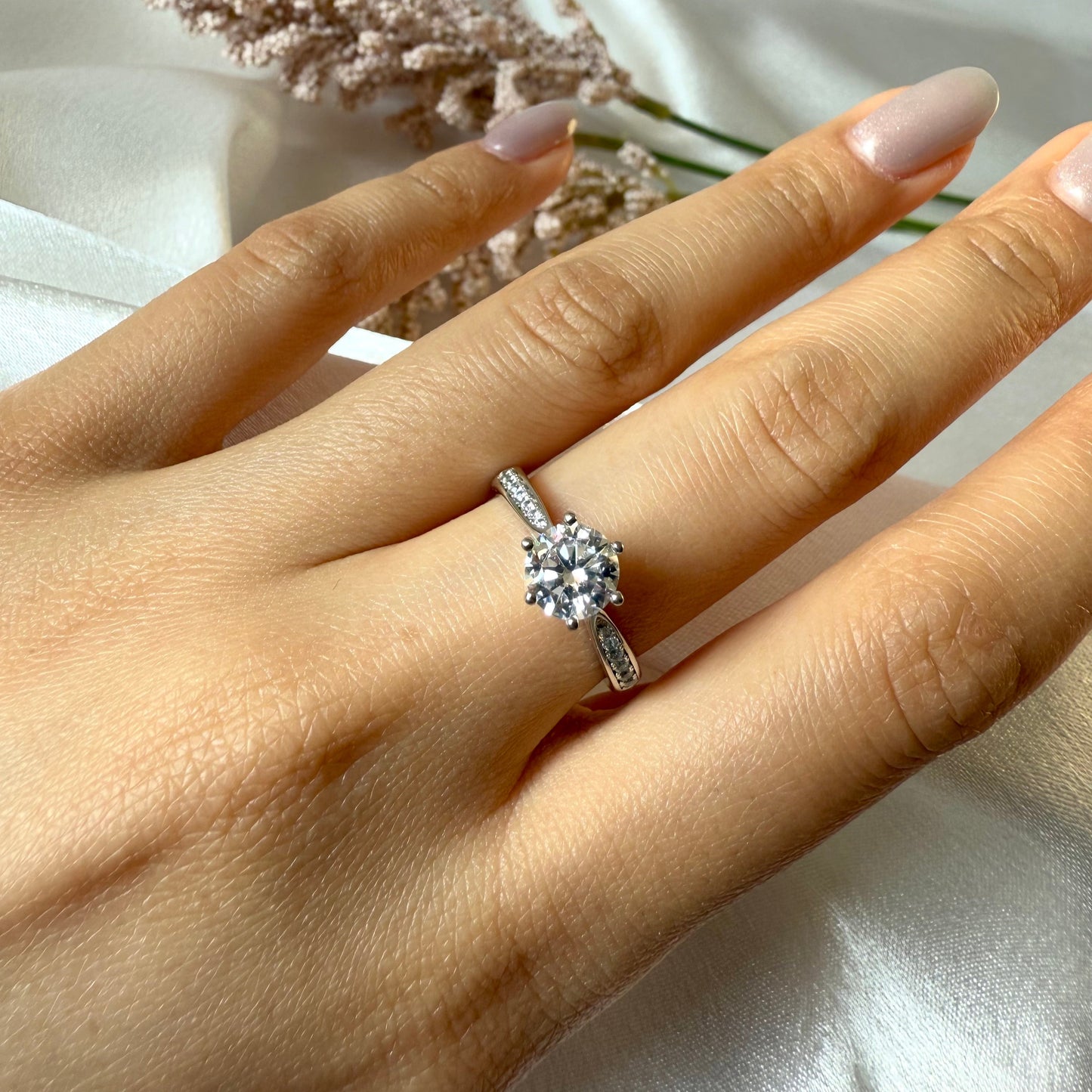 Anello Pavia Moissanite - 0,5/1/2 carati