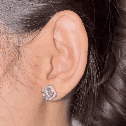 Orecchini Cadenza Moissanite - Perno