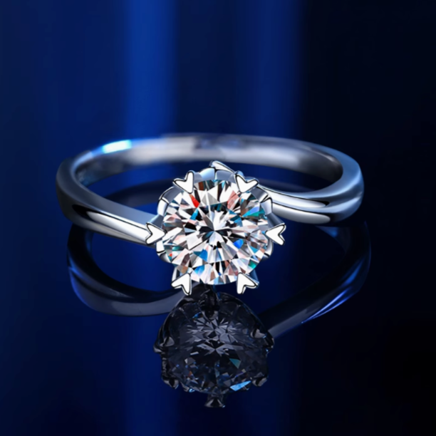 Anello Rhea Moissanite - 0,5/1/2 carati