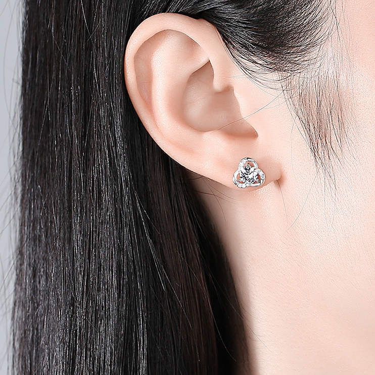 Orecchini Clover Moissanite - Puro