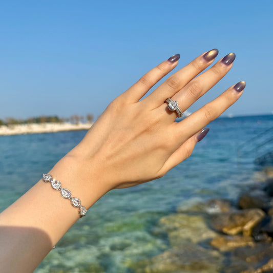 <Bundle Discount!> Teardrop Bracelet & Ring